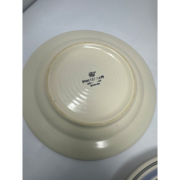 Pfaltzgraff Rio Blue Swirl Salad Plates Set Of 4 - 8.5" Ceramic Dinnerware - Picture 3 of 5